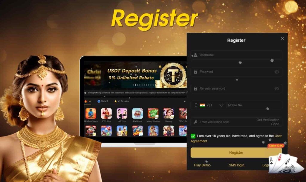 Lotus365 gambling platform registration guide in India
