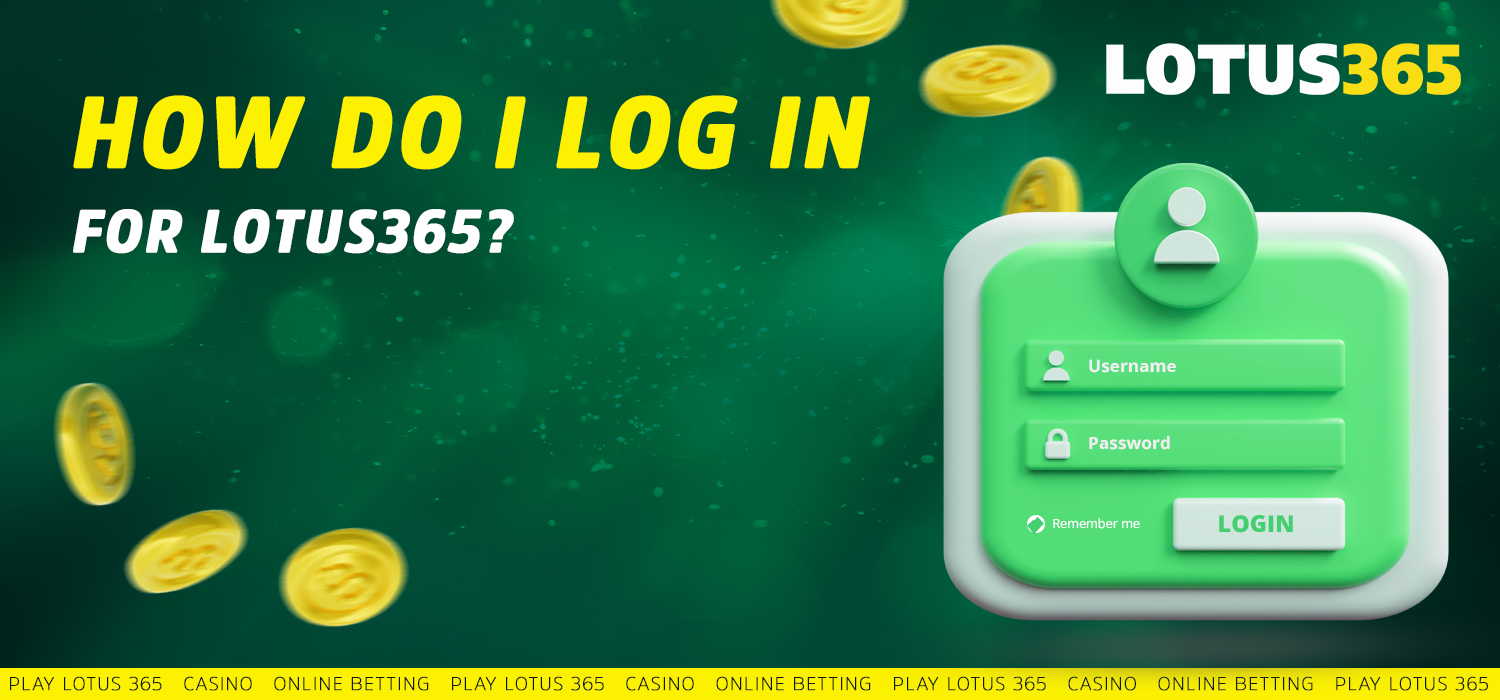 log in guide at Lotus365 India website information