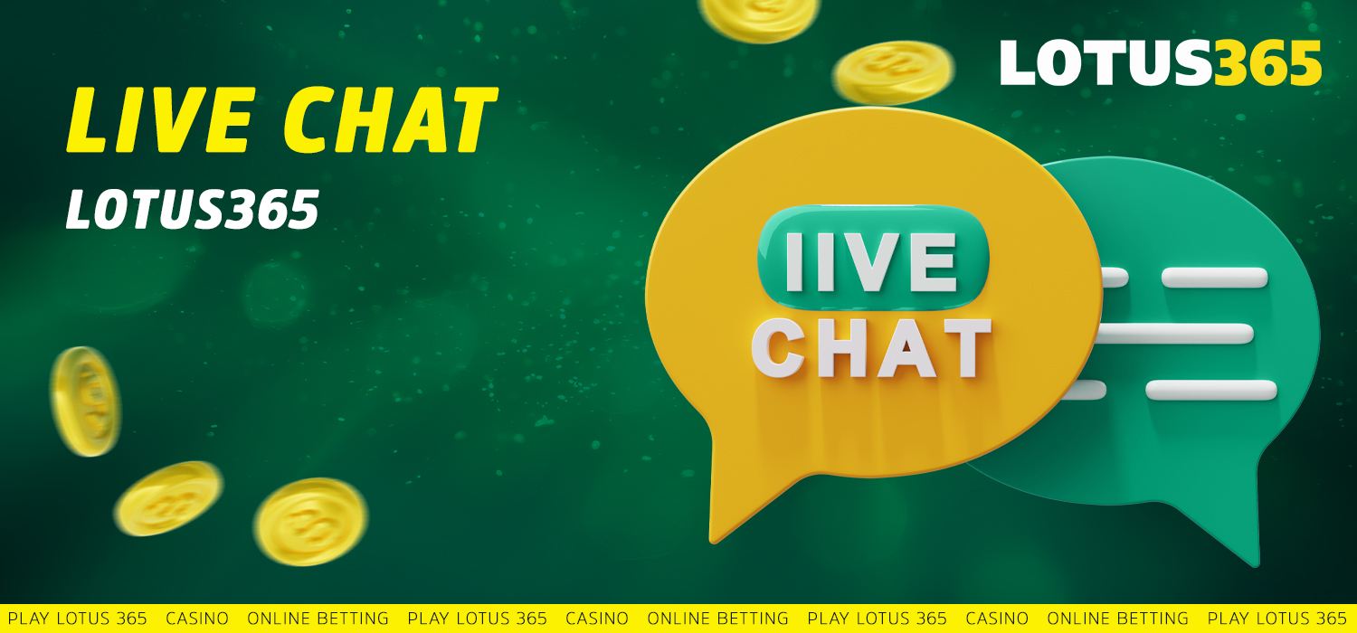 Live Chat overview at Lotus365 India website