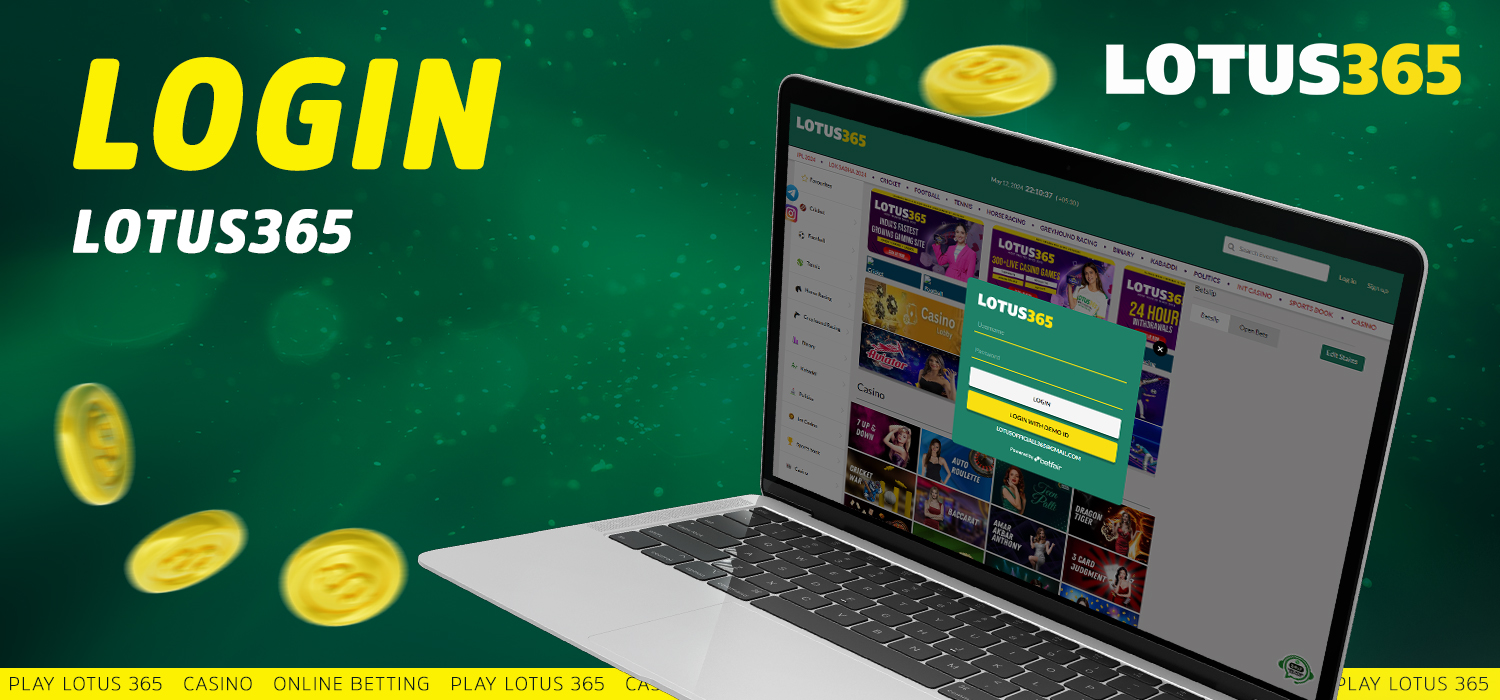 How to login at Lotus365 India gambling website