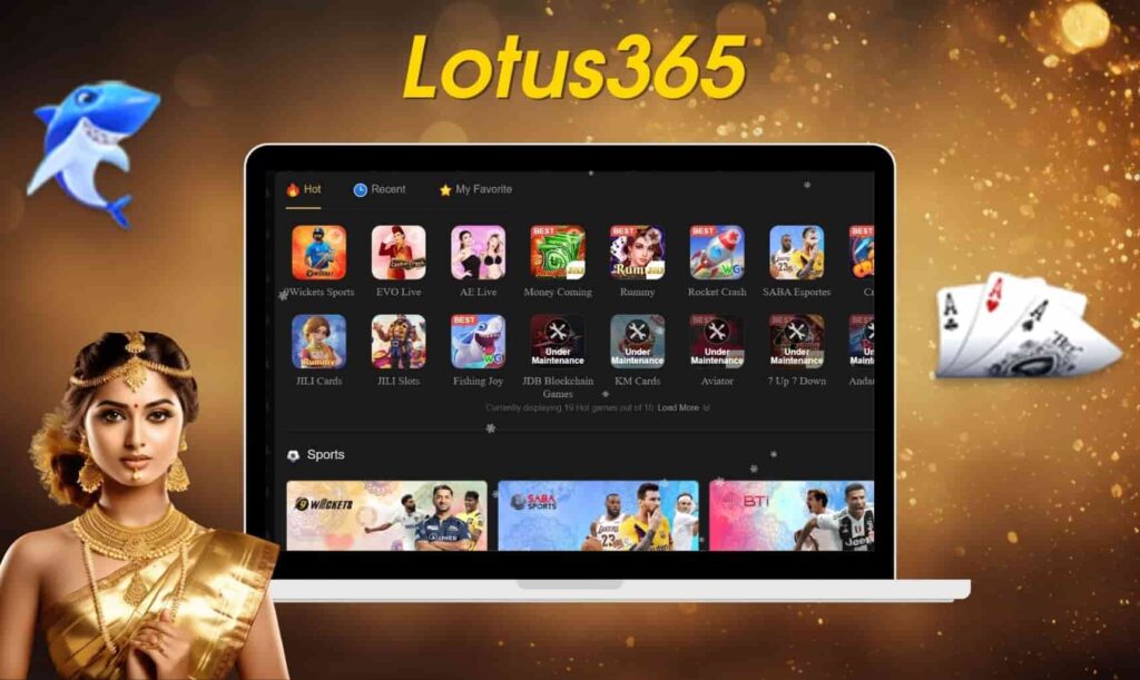Lotus365 India online casino actual information